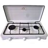 15674256-1505-3756-1 Cuisinière à gaz portable pour le camping, 3 brûleurs