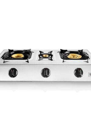 Cuisinière à gaz en acier inoxydable HAEGER Triple Safine - Avec 3 brûleurs