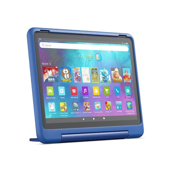 Amazon Fire HD 10 Kids Contrôle Parental Robuste : Via le Parent Dashboard d'Amazon, les parents peuvent limiter le temps d'écran, fixer des objectifs éducatifs et filtrer le contenu par âge.