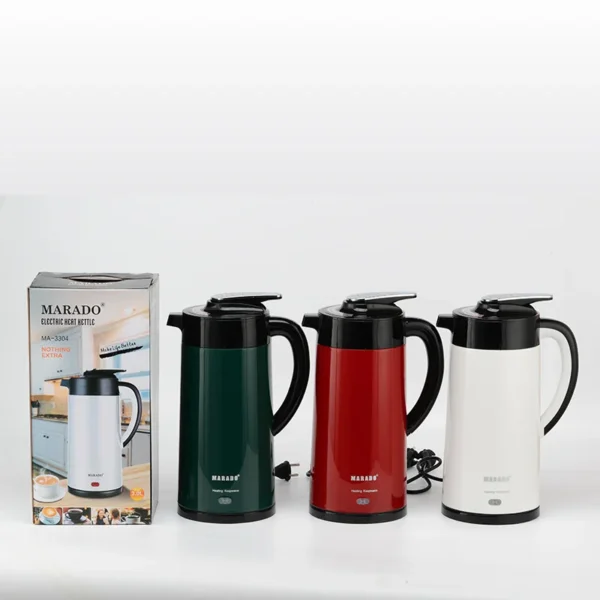 BOUILLOIRE THERMOS EN ACIER Corps en acier inoxydable : Généralement fabriquée en acier 304 de qualité alimentaire, elle offre une grande résistance aux chocs et à la corrosion tout en étant sans danger pour la santé.