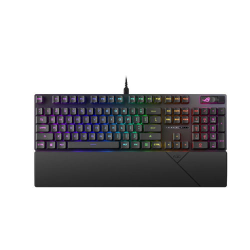 Clavier gaming filaire Azerty  Corsair K55 RGB Pro Rétroéclairage RGB 5 zones : personnalisable via le logiciel Corsair iCUE. Touches macro dédiées : 6 touches programmables, compatibles avec Elgato Stream Deck pour le streaming.