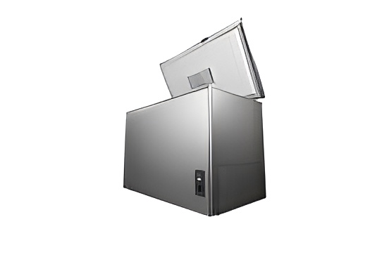 Congélateur coffre 450L  GR K45DSLBC Fonctionnement sans stabilisateur : Son compresseur intègre la protection Stabilizer Free Plus. Il encaisse en toute sécurité les fortes fluctuations de tension électrique sur une plage très large allant de 135 V à 290 V