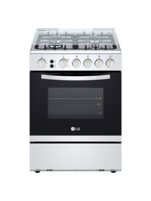 CUISINIERE A GAZ 4 FEUX  60 CM Sécurité totale 1 brûleur Rapide (grand) pour bouillir l'eau ou saisir les viandes. 2 brûleurs Semi-rapides (moyens) pour les cuissons quotidiennes. 1 brûleur Auxiliaire (petit) pour mijoter ou les petites casseroles