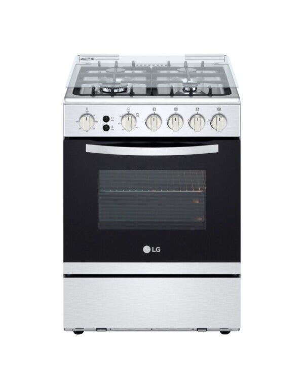 CUISINIERE A GAZ 4 FEUX  60 CM Sécurité totale 1 brûleur Rapide (grand) pour bouillir l'eau ou saisir les viandes. 2 brûleurs Semi-rapides (moyens) pour les cuissons quotidiennes. 1 brûleur Auxiliaire (petit) pour mijoter ou les petites casseroles