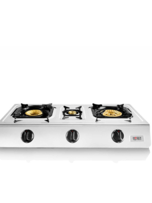 Cuisinière à gaz en acier inoxydable HAEGER Triple Safine - Avec 3 brûleurs