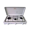 Cuisinière à gaz portable pour le camping, 3 brûleurs