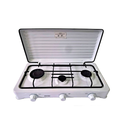 Cuisinière à gaz portable pour le camping, 3 brûleurs