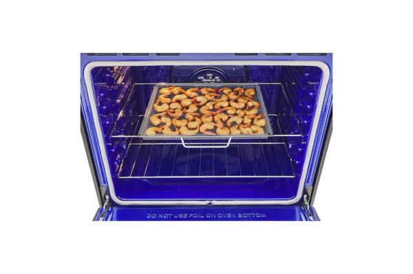 Cuisinière électrique Double Four 30 Four supérieur (Petit format) : Environ 70 à 85 litres. Idéal pour les cuissons rapides du quotidien (pizzas, gratins, tartes), il chauffe très vite et consomme moins d'énergie.