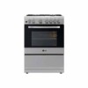 Cuisinière LG LF68V00S 4 Brûleurs à gaz : Puissance échelonnée de 1,0 kW à 3,6 kW pour s'adapter à tous les récipients (mijoteur à brûleur rapide triple couronne). Grilles en fonte : Supports massifs offrant une stabilité maximale, hautement résistants aux déformations dues à la chaleur intense.