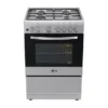 Cuisinière LG LF68V00S 4 Brûleurs à gaz : Puissance échelonnée de 1,0 kW à 3,6 kW pour s'adapter à tous les récipients (mijoteur à brûleur rapide triple couronne). Grilles en fonte : Supports massifs offrant une stabilité maximale, hautement résistants aux déformations dues à la chaleur intense.