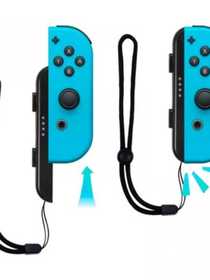 Dragonne pour Joy-Con Nintendo Switch Sécurité accrue : Le cordon ajustable se serre autour du poignet pour empêcher la manette d'être projetée contre votre téléviseur.