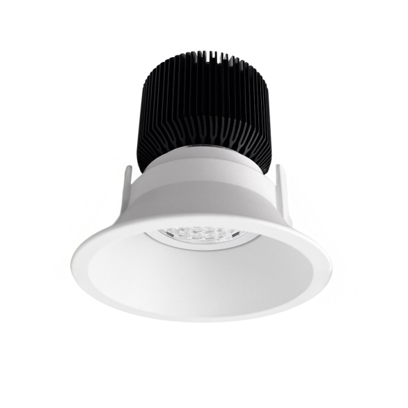 DYNA GIMBLE 15W WHITE LED DOWNIGHT | MODERN Alimentation déportée : Livré avec son transformateur (Driver LED spécial) électronique externe assurant une protection efficace contre les micro-coupures et les variations de tension électrique