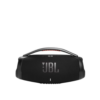 Enceinte JBL BOOMBOX 3 En mode secteur (branchée) : 1x 80W (subwoofer) + 2x 40W (médiums) + 2x 10W (tweeters) = Total 180W RMS. En mode batterie : La puissance est légèrement réduite pour préserver l'autonomie (environ 136W RMS).