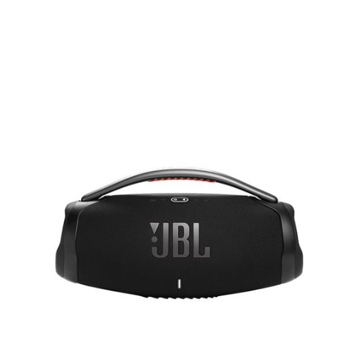 Enceinte JBL BOOMBOX 3 En mode secteur (branchée) : 1x 80W (subwoofer) + 2x 40W (médiums) + 2x 10W (tweeters) = Total 180W RMS. En mode batterie : La puissance est légèrement réduite pour préserver l'autonomie (environ 136W RMS).