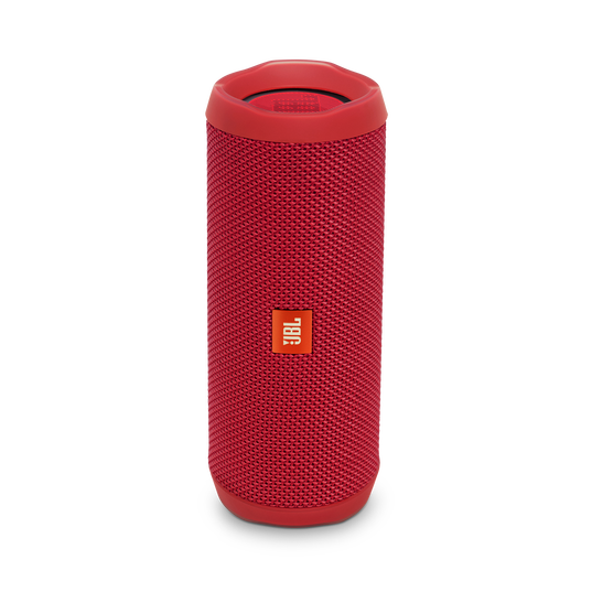 Enceinte JBL FLIP 4 Puissance : 2 x 8W (16W RMS). Radiateurs de basses : Deux radiateurs passifs externes sur les côtés qui vibrent avec les basses, une signature visuelle de JBL.