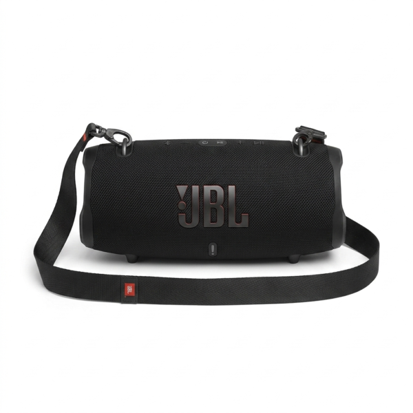 Enceinte JBL XTREME 3 Puissance de sortie : 2 x 25W (woofers) + 2 x 25W (tweeters), soit un total de 100W RMS lorsqu'elle est branchée. Sur batterie, la puissance est légèrement réduite. | MyTechnologyCompanies Cotonou Enceinte JBL XTREME 3 Puissance de sortie : 2 x 25W (woofers) + 2 x 25W (tweeters), soit un total de 100W RMS lorsqu'elle est branchée. Sur batterie, la puissance est légèrement réduite.