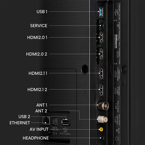Hisense QLED 65A7GQ 65 4K Ultra HD Résolution et Qualité : Définition 4K Ultra HD (3840 x 2160 pixels) avec traitement d'image adaptatif et mise à l'échelle automatique des flux de basse résolution (4K Upscaling).