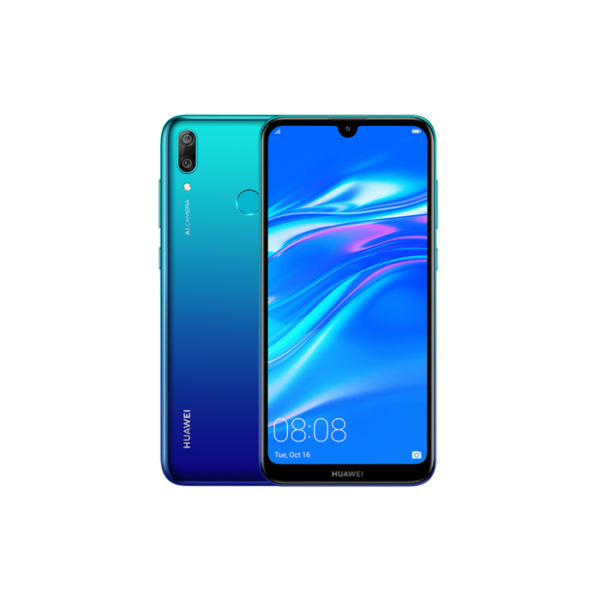 Huawei Y7 Pro Équipé de 3GB de RAM et 32GB de stockage, extensible jusqu'à 512 Go via une carte microSD. Capacité : 4 000 mAh (Li-Ion, non amovible)