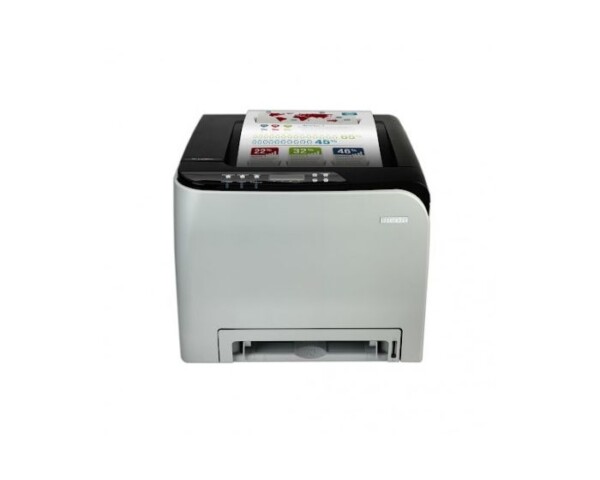 Imprimante laser couleur A4 Ricoh 16 PPM 250 feuilles SP C240DN Vitesse d’impression : 16 pages/minute en noir et en couleur. Résolution : 2400 × 600 dpi. Capacité papier : Bac principal 250 feuilles + bac manuel 1 feuille.