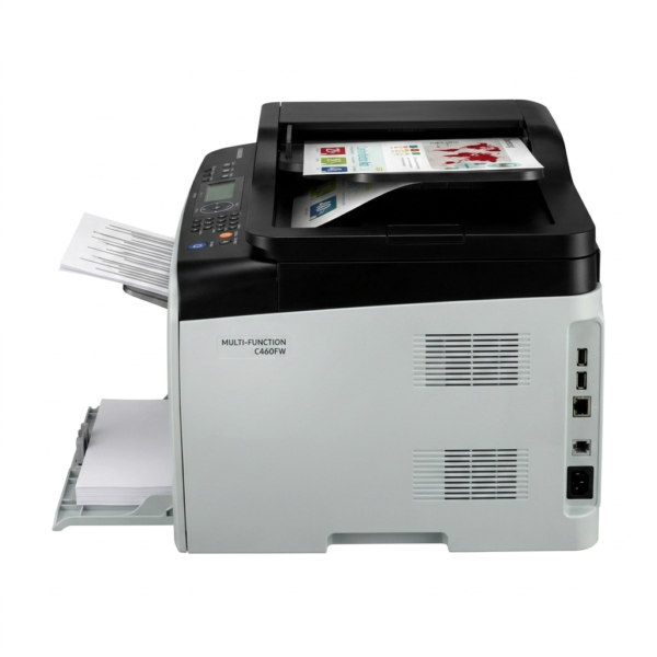 Imprimante laser couleur A4 Ricoh 16 PPM 250 feuilles SP C240DN Vitesse d’impression : 16 pages/minute en noir et en couleur. Résolution : 2400 × 600 dpi. Capacité papier : Bac principal 250 feuilles + bac manuel 1 feuille.