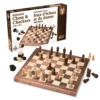 Jeu d`échecs et de dames Le plateau : En version internationale (la plus courante en France), il utilise un damier de 100 cases (10x10). Les joueurs n'utilisent que les cases foncées.