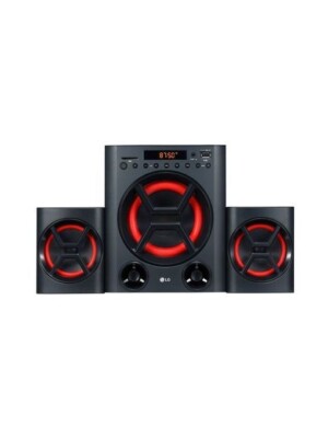 LG 40W XBOOM Home Theatre System Puissance totale : 40 Watts RMS (un caisson de basses de 20W + deux enceintes satellites de 10W chacune). Bass Blast+ : Cette technologie renforce la profondeur des basses tout en conservant la clarté des voix.