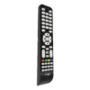 Linq Télécommande universelle pour TV Portée du signal Infrarouge : De 8 à 10 mètres de distance directe. Alimentation : Requiert 2 piles AAA (généralement non incluses).