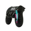 Manette personnalise PS4 Coques personnalisées : Remplacement de la face avant et arrière par des plastiques aux finitions variées : mates, brillantes, chromées, ou arborant des motifs (manga, camouflage, éclats de peinture).