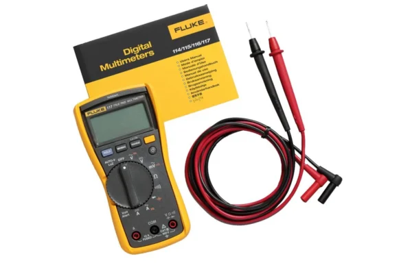 Multimètre numérique d'électricien avec mesure Détection de tension sans contact (NCV) : Permet de saavoir si un câble ou une prise est sous tension simplement en approchant le haut du multimètre, évitant ainsi d'insérer les pointes de touche.