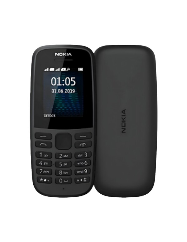 Nokia 105 Noir Écran  Petit écran couleur compact de 1,77 à 1,8 pouce (résolution QQVGA), lisible et simple. Autonomie record : Batterie amovible de 1000 mAh