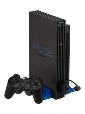 PS2 SIMPLE(reconditionné) Processeur (CPU) : Emotion Engine, 294 MHz Mémoire vive : 32GB  RDRAM GPU : Graphics Synthesizer, 147 MHz, 4 Mo VRAM