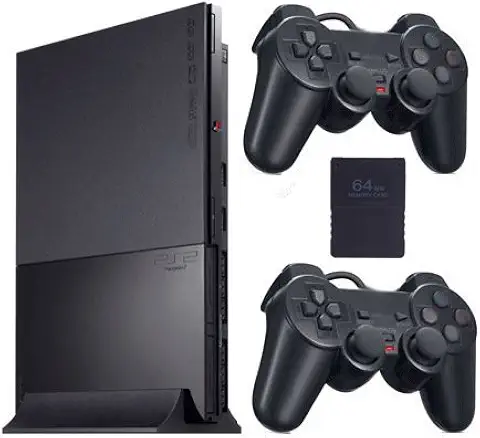 PS2 SLIM(Reconditionné) Sorties vidéo : composite, S-Vidéo, RGB, YPbPr, VGA (selon câble). Accessoires populaires : EyeToy (caméra), adaptateur réseau, disque dur externe.