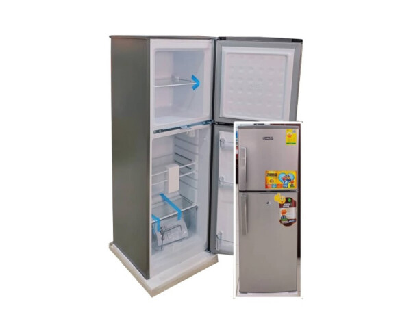 RÉFRIGÉRATEUR NEON 54 L Configuration unique : Double porte (le congélateur possède son propre battant au-dessus du réfrigérateur), ce qui évite la perte de froid par rapport aux minibars classiques à une seule porte. Répartition des volumes (Capacité nette 53L) :  Volume Réfrigérateur : 35 Litres pour vos boissons et aliments frais.