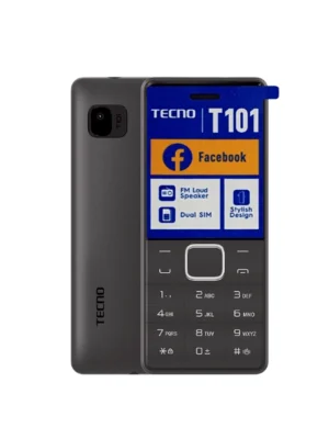 Tecno T101 Autonomie robuste : Batterie amovible de 1 000 mAh  offrant plusieurs jours d'autonomie en veille et de nombreuses heures en communication.
