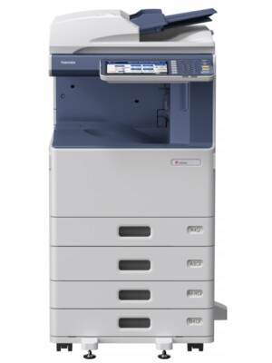 toshiba e-studio 2050c Vitesse d’impression  20 ppm en A4, 10 ppm en A3. Résolution : 600 × 600 dpi (jusqu’à 1200 dpi en impression). Capacité papier : Jusqu’à 2 900 feuilles (250 en cassette standard + 100 bypass).