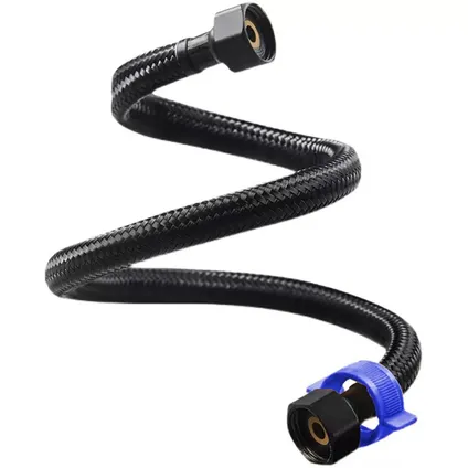 TUYAUX DE RACCORDEMENT FLEXIBLE Pour Sanitaire (Robinetterie) : Petits flexibles (souvent M10 ou 3/8") pour relier les mitigeurs de lavabo ou d'évier. Pour WC : Flexibles courts servant à alimenter le réservoir de la chasse d'eau.