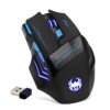 ZELOTES-SOURIS Design Ergonomique : Forme profilée pour les droitiers avec un repose-pouce élargi pour réduire la fatigue de la main. Rétroéclairage LED dynamique