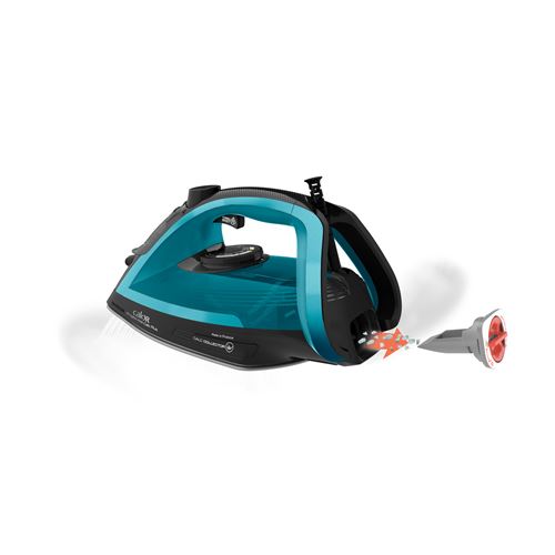 Fer à repasser Calor FV6832C0 2800 W Puissance 2800 W : chauffe rapide en 2 minutes. Débit vapeur 50 g/min : efficace pour un repassage quotidien. Fonction pressing 260 g/min : idéale pour les tissus épais (jeans, velours).