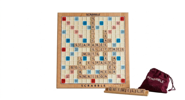 JEU DE SCRABBLE EN BOIT VINTAGE Jetons (lettres) : Fabriqués en bois massif, avec les lettres et leur valeur numérique souvent gravées ou estampées. Chevalets : Les supports destinés à cacher les 7 lettres de chaque joueur sont également en bois. | MyTechnologyCompanies Cotonou JEU DE SCRABBLE EN BOIT VINTAGE Jetons (lettres) : Fabriqués en bois massif, avec les lettres et leur valeur numérique souvent gravées ou estampées. Chevalets : Les supports destinés à cacher les 7 lettres de chaque joueur sont également en bois.