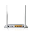 ROUTEUR ADSL2+ WiFi TP-LINK TD-W8961N Vitesse Jusqu'à 300 Mbps sur la bande 2,4 GHz. Norme : Wi-Fi N (802.11n), idéal pour le streaming HD, le jeu en ligne et la navigation fluide. Antennes : Équipé de 2 antennes fixes de 5 dBi, offrant une couverture stable pour une maison de taille moyenne. 