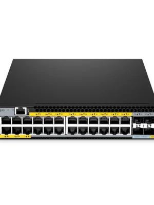 S3400C-24MG4S orts : 24 × 100M/1G/2,5G RJ45 + 4 × 1/10G SFP+. PoE+ : Jusqu’à 30W par port, budget total 380W. Capacité de commutation : 200 Gbps.