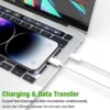 Chargeur IPhone  Puissance 20 W avec un adaptateur secteur compatible.