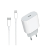 Chargeur IPhone  Puissance 20 W avec un adaptateur secteur compatible.