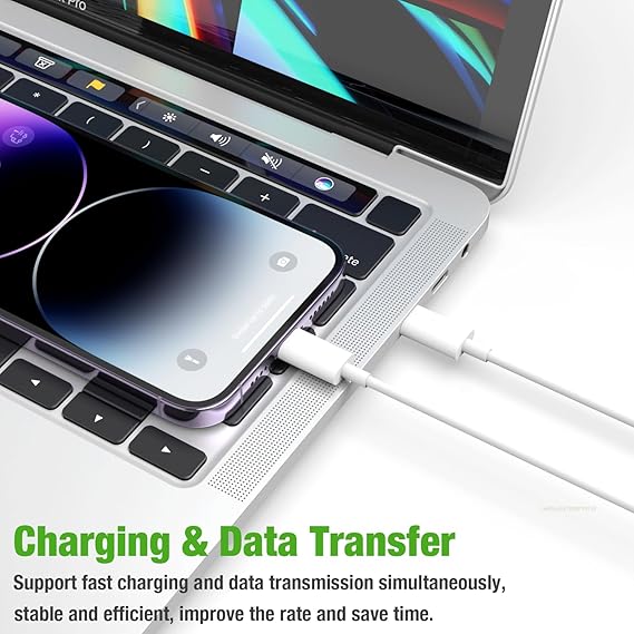 Chargeur IPhone  Puissance 20 W avec un adaptateur secteur compatible.