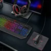 HAVIT Gaming Combo Éclairage RGB 16,8M couleurs : Effets lumineux personnalisables avec transitions fluides. Durabilité élevée : Clavier testé pour 50 millions de frappes, souris pour 5 millions de clics.