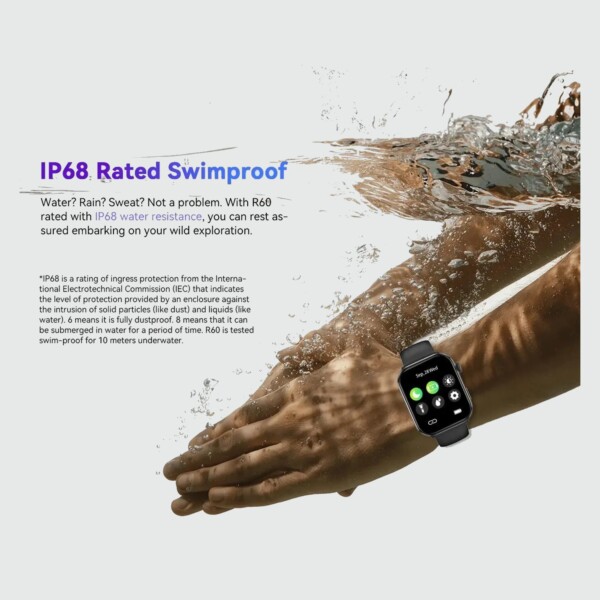 Montre connecté XUTAO Connectivité Bluetooth : appels via micro/haut-parleur intégrés, notifications (WhatsApp, SMS, Facebook)