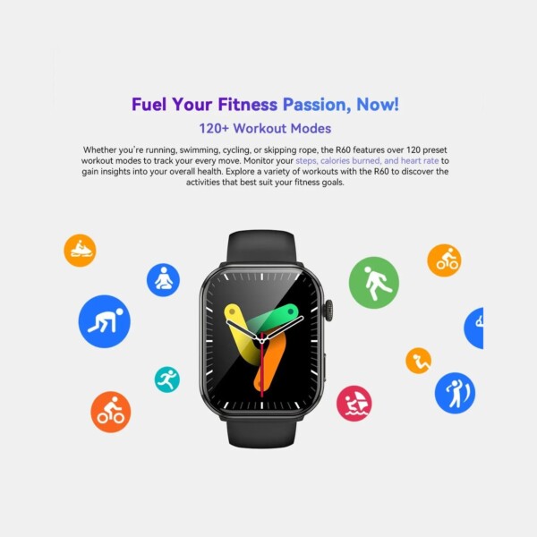 Montre connecté XUTAO Connectivité Bluetooth : appels via micro/haut-parleur intégrés, notifications (WhatsApp, SMS, Facebook)