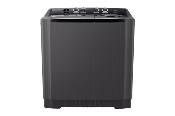 LG Twin Tub 7Kg Noir Type de machine : Semi-automatique, TwinTub (double cuve). Capacité : 7 kg (lavage), environ 4–5 kg pour l’essorage.