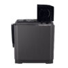 LG Twin Tub 7Kg Noir Type de machine : Semi-automatique, TwinTub (double cuve). Capacité : 7 kg (lavage), environ 4–5 kg pour l’essorage.