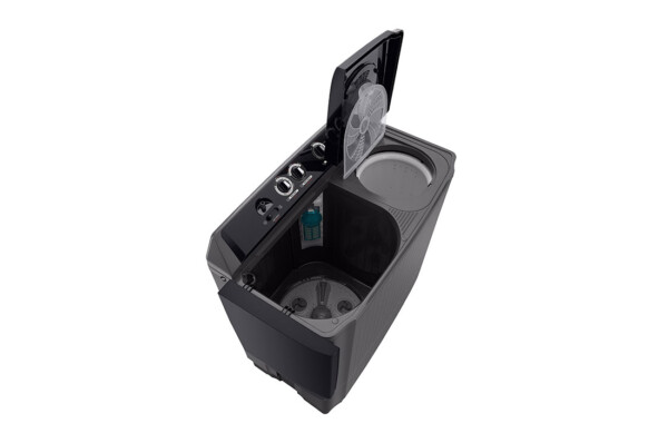 LG Twin Tub 7Kg Noir Type de machine : Semi-automatique, TwinTub (double cuve). Capacité : 7 kg (lavage), environ 4–5 kg pour l’essorage.